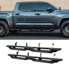 Tu-cg02 Tenpo Textured Black Side Step Nerf Bars For 2022-2025 Toyola Tundra Crewmax Cab