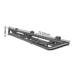 C002-1 Tokmowin Side Step Running Boards Nerf Bars Steel Fit Jeep Wrangler Jl 2018-2024 4 Door #2