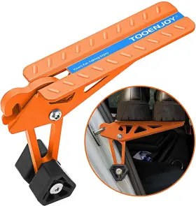 Tooenjoy 751031208735 Universal Fit Car Door Step Foldable Roof Rack Large Orange