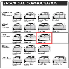 Tsk-stepbnbk33009 Top Street King 5.5 Inch Coated Side Step Nerf Bars Running Boards L R For F150 Supercrew Cab 09-14 #3