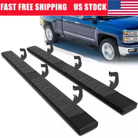 Jc23015 Topwinet Running Boards For 2007-2018 Silverado/sierra 1500 Extended/double Cab Step Bars