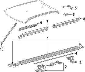 51702-0c021 Toyota Genuine Bracket Sub Assembly Ca
