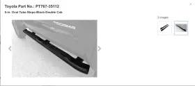 Pt767-35112 Toyota Oem Tacoma Tube Steps/running Boards Fits 2011-2023 Black #2