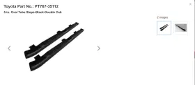Pt767-35112 Toyota Oem Tacoma Tube Steps/running Boards Fits 2011-2023 Black
