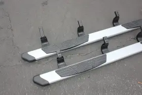 Pt925-34225 Toyota Oem Genuine 2022-2024 Tundra Silver Tube Step Running Boards #2
