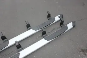 Pt925-34225 Toyota Oem Genuine 2022-2024 Tundra Silver Tube Step Running Boards #3