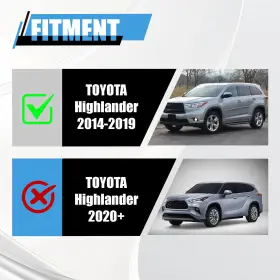 Tra 997751166348 For 2014-2019 Toyota Highlander Aluminum Running Boards Side Steps Nerf-bar #3