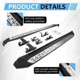 Tra 997751166348 For 2014-2019 Toyota Highlander Aluminum Running Boards Side Steps Nerf-bar