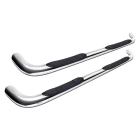 A0056s Trailfx For Jeep Wrangler 2018-2024 3 Inch Polished Round Step Bars