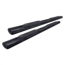 A1545t Trailfx - 4 Inch Black Oval Straight Side Steps
