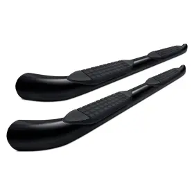 A8253b Trailfx For Chevy Silverado 1500 19-24 6 Inch Cab Length Black Oval Bent End Side Steps
