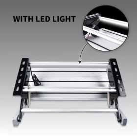Tb-02 Uasio Manual Aluminum Alloy Folding Single Step With Led Light Ladder Telescopic #2