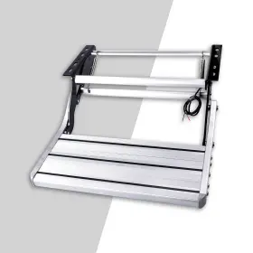Tb-02 Uasio Manual Aluminum Alloy Folding Single Step With Led Light Ladder Telescopic