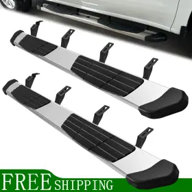 95835t6-ss-8 Unbranded / Generic Running Boards For 24-26 Toyota Tacoma Double/crew Cab 6.5 Inch Nerf Bars Ss