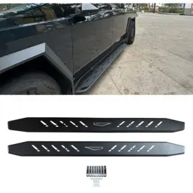 Ua-24cyber-ss-bk Usa Autopart For Tesla Cybertruck 2024 2025 Nerf Bars Rock Guards Running Boards Side Steps