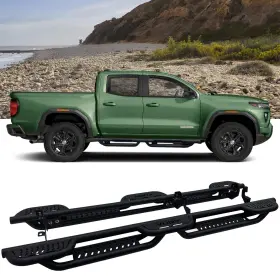 Vijay 747462400824 For 2015-2024 Chevy Colorado Crew Cab Running Boards And Step Bars Nerf Bar