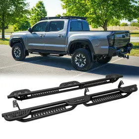 Vijay 747732742968 Steel Running Board For 2005-2023 Toyota Tacoma Double Cab/crew Cab