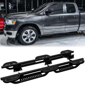Vijay 760784433424 For 2019-2025 Dodge Ram 1500 Extended Cab Steel Running Boards Nerf Bars