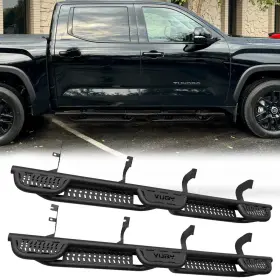 Vijay 760784435619 Fit 2022-2026 Toyota Tundra Crewmax Cab Running Board And Step Bar Nerf