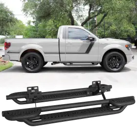 Vijay 763492268036 Steel Side Step Nerf Bars Fits 2009-2014 Ford F150 Regular Cab
