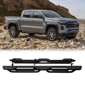 Co-cg01-01 Vijay For 2015-2025 Chevy Silverado&gmc Canyon Crew Cab Steel Running Board