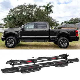 F350super Vijay Fx-cg01b Side Step Nerf Bars For2015-2025ford F150 F250 Duty Supercrew/crew Cab
