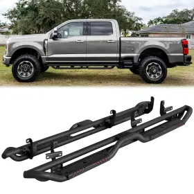 Fx-cg01c Vijay Side Steps For 2015-2025 Ford F150 17-25 F250 F350 Super Duty Crew/crew Cab
