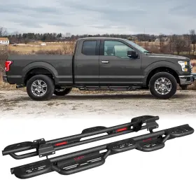 Fx-cg02b Vijay Side Step Nerf Bars Fit 2015-25 Ford F150/f250/f350/f450/f550 Super/extended Cab