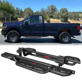 Fx-cg03b Vijay For 2015-2025 Ford F-150/f-250/f-350/f-450/f-550 Reqular Cab Side Step Nerf Bars