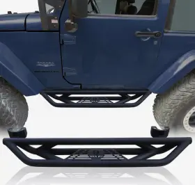 Jk-cg05-a Vijay Textured Black Steel Side Step Nerf Bars Fits 2007-2017 Jeep Wrangler Jk 2 Door
