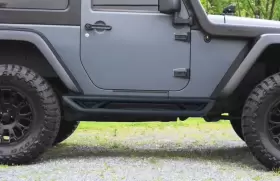 Jk-cg05-es Vijay Used Black Running Board Steel Side Step Fit For 07-18 Jeep Wrangler Jk 2 Door #2