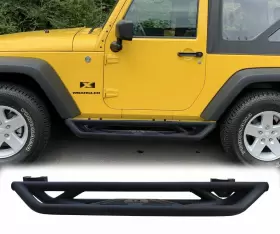 Jk-cg05-es Vijay Used Black Running Board Steel Side Step Fit For 07-18 Jeep Wrangler Jk 2 Door