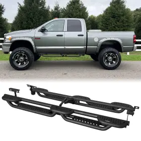 Ram-cg05 Vijay Side Step Nerf Bars Fits 2002-2008 Ram 1500 And 2003-2009 2500/3500 Quad Cab