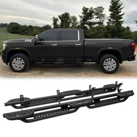 Si-cg03 Vijay Textured Side Step Nerf Bars For 2019-2025 Chevy Silverado And Gmc Sierra 1500