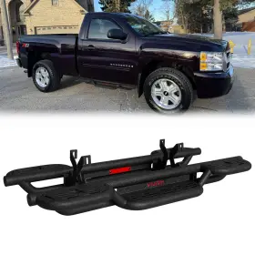 Vijay Si-cg06b-cv Nerf Bars For 2007-2018 Silverado/sierra 1500 2500 3500 Regular Cab
