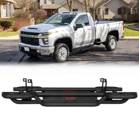 Vijay Si-cg07b-cv Side Step Black For 2020-2025 Silverado/sierra 1500/2500/3500 Regular Cab