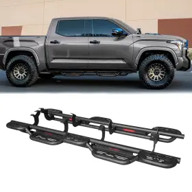 Tu-cg02b Vijay For 2022-2025 Toyota Tundra Crewmax Cab 4door Side Step Nerf Bars/running Boards