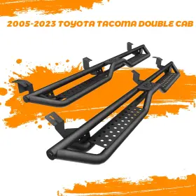 Vlaeng 889572154 Running Boards For 2005-2023 Toyota Tacoma Double Cab/crew Cab Drop Step Bar