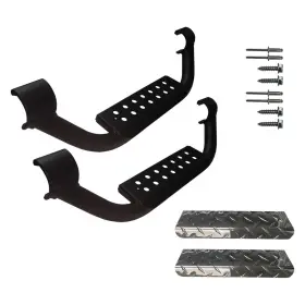 55013 Warrior 6 Inch Silver Drop Steps For 2 Knight Guard Nerf Bars