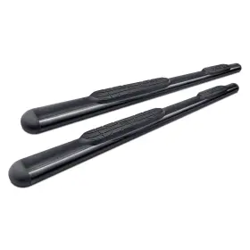 22-5055-22-1455-bndl Westin 4 Inch Premier Cab Length Black Oval Tube Step Bars
