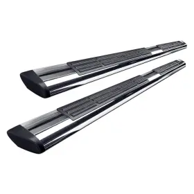 22-6040-22-1885-bndl Westin 6 Inch Premier Cab Length Polished Oval Step Bars