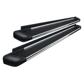 Westin 27-64710-27-1355-bndl For Chevy Trailblazer 02-09 5.5 Inch Sg6 Black Running Boards W Polished Trim