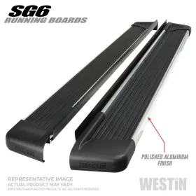 27-64730 Westin Sure-grip Sg6 Running Boards - Polished Stainless Steel Finish