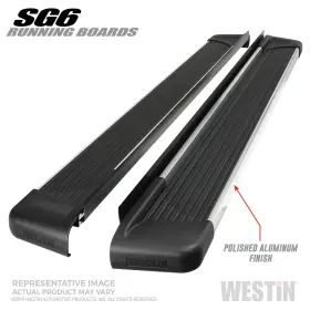 27-64740 Westin Sure-grip Sg6 Running Boards - Polished Stainless Steel Finish