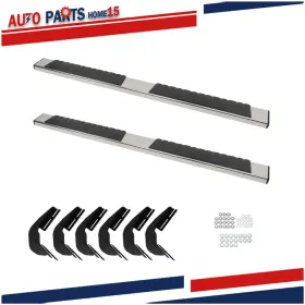 Aps3479348 Wflnhb Running Boards 6 Inch Nerf Bar Side For Dodge Ram 1500 Quad Cab/extended Cab 2019-23