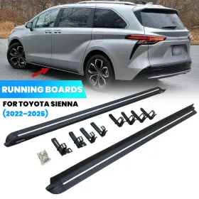 Wheelx 2022 2026 For Toyota Sienna 2022-2026 Running Board Side Step Nerf Bars Protector 2pcs