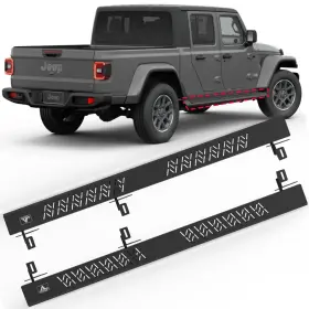 Winjet 704771224749 Running Boards For 2019-2024 Jeep Gladiator Jt 4 Door Nerf Bars Side Steps Steel