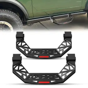 Nfb01c104-bx Wolfx Pairs Side Steps Running Boards For 2021-2026 Ford Bronco 2 Doors Rock Rail