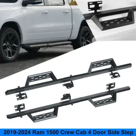 Nrm04c101-bx Wolfx Running Boards Drop Side Steps For 2019-2025 Ram 1500 Crew Cab 4 Door Step
