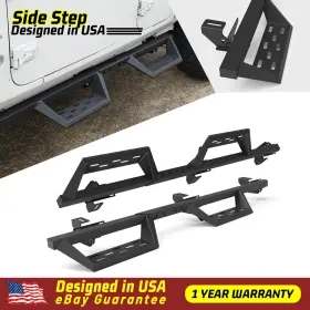 Wxo-njl02c108-bx Wolfx Upgrade Running Boards For 2018-2026 Jeep Wrangler Jl 4-door Nerf Bar Side Steps